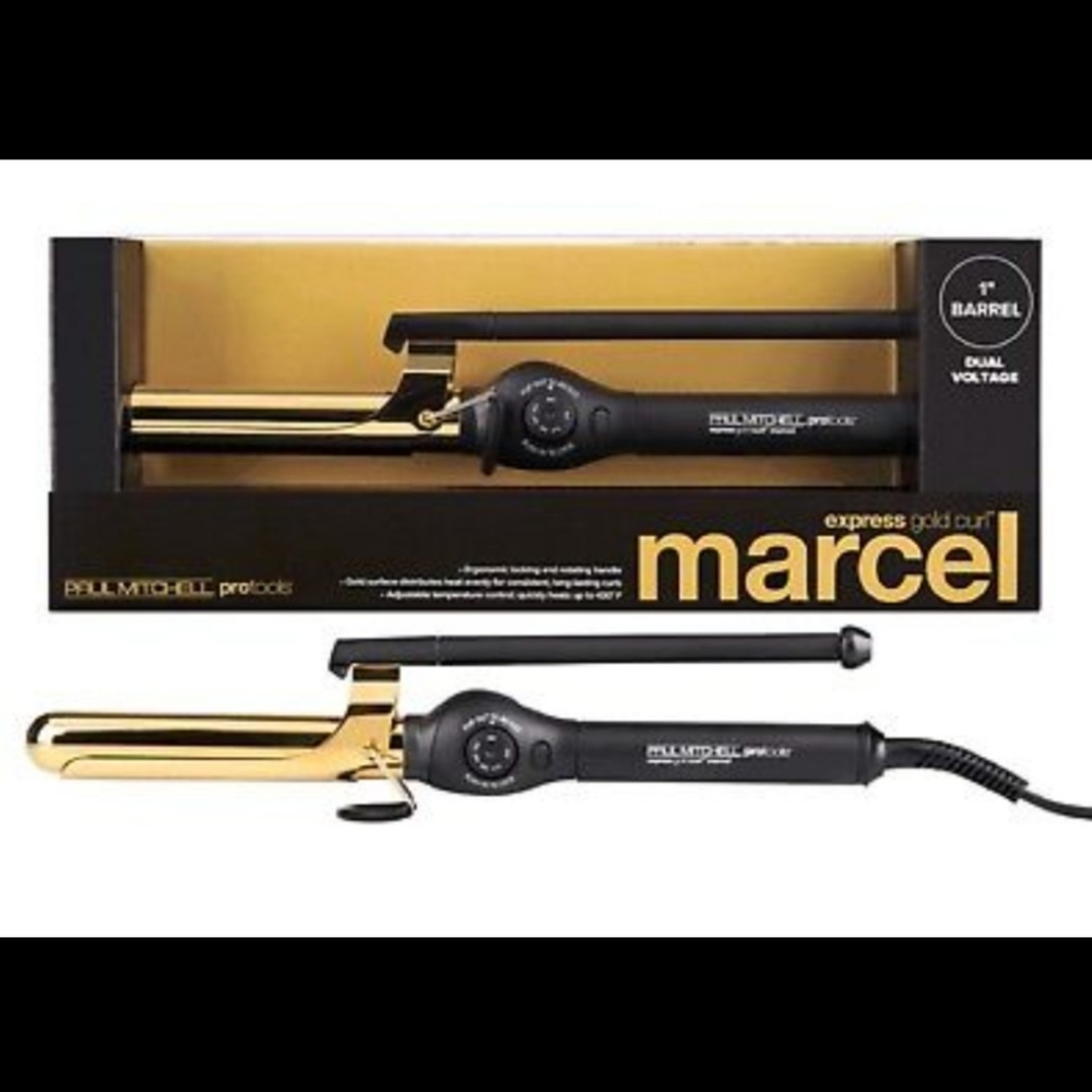 Express Gold Curl Marcel Titanium Curling Iron